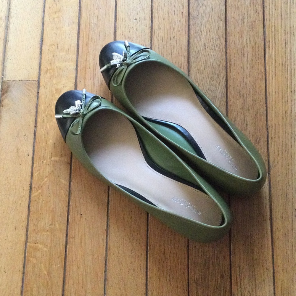 Coach leather flats size 8.5
